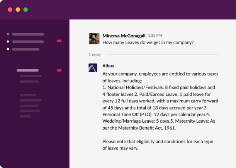 Chat Aid in Slack